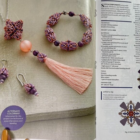 Beadwork Magazine Jewelry Crafting Book February March 2020 u Issue 2 Vol 23 - Picture 7 of 7